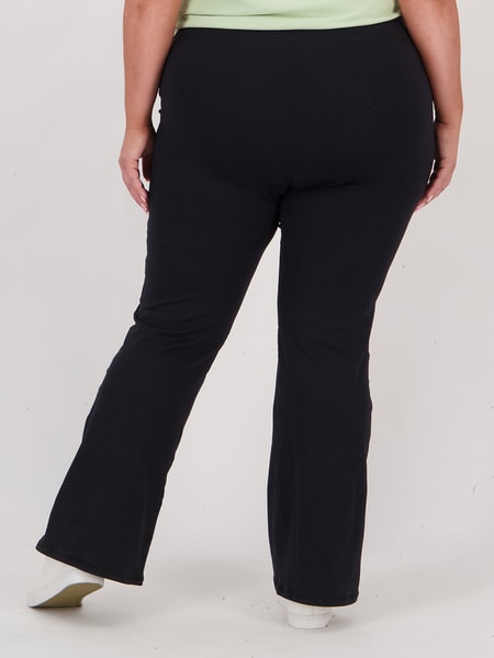 Black Plus Size Bootcut Flare Pants