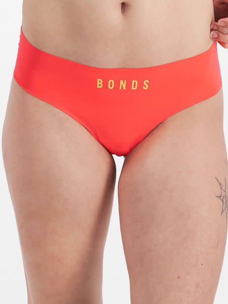 Dark red Bonds Icons Micro Cheeky Bikini