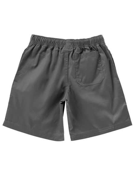 Kids Drill School Shorts - Grey