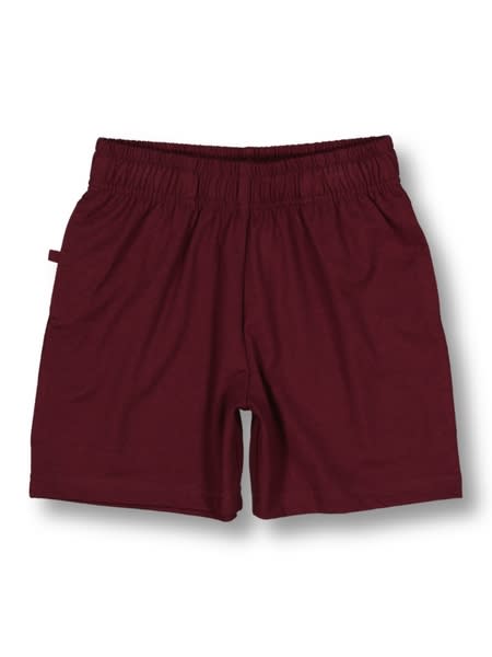 Kids Knit School Shorts - Maroon