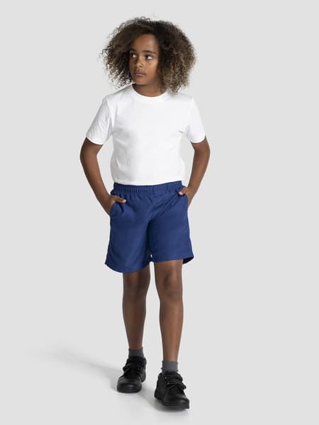 Kids Microfibre School Shorts - Royal Blue