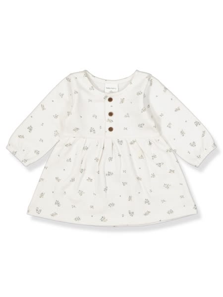 Cream Baby Long Sleeve Fleece Dress | Best&Less™ Online