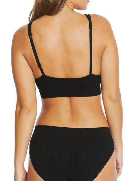 Clio Bamboo Rib Push Up Moulded Bralette