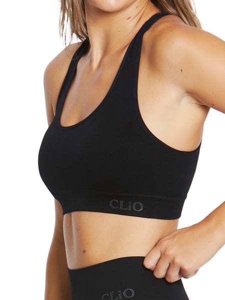Cleo Rib & Lace Non Wired Crop Top