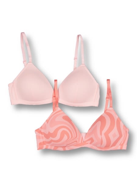 Coral Madison Teen Wirefree 2 Pack Bra