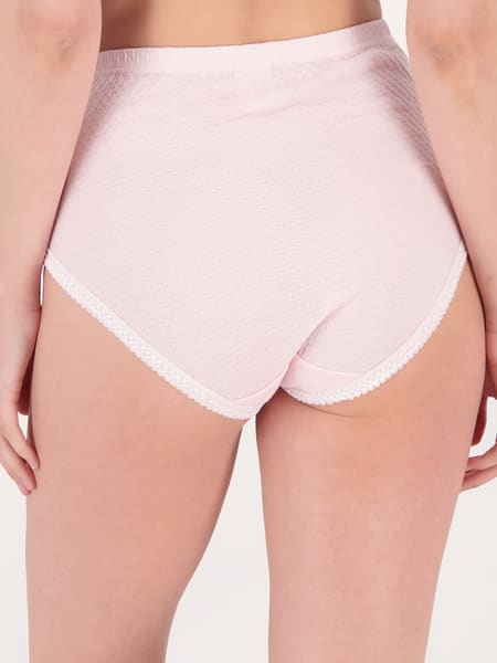 Women's Jacquard High Rise Brief Underwear- 2 Pack