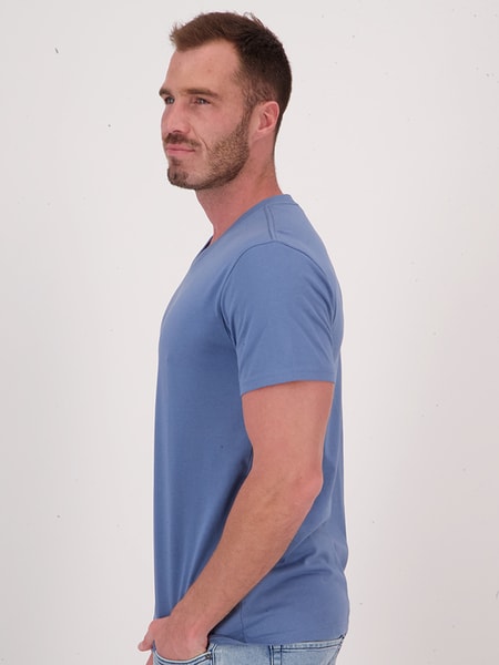 Mens Short Sleeve Australian Cotton V Neck T-Shirt