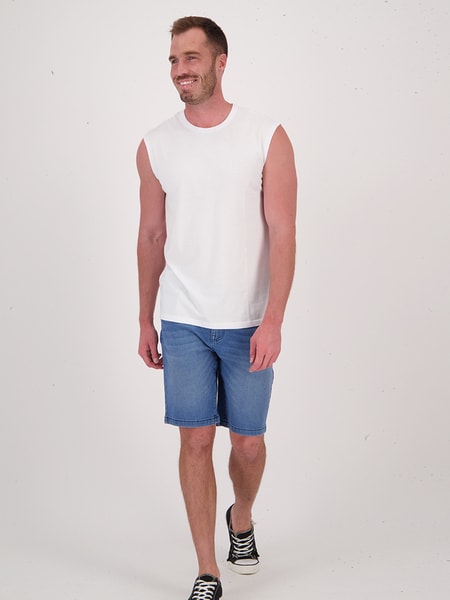Underworks Men Cotton Spandex Crew Neck Long Sleeves Shirt - White - XS