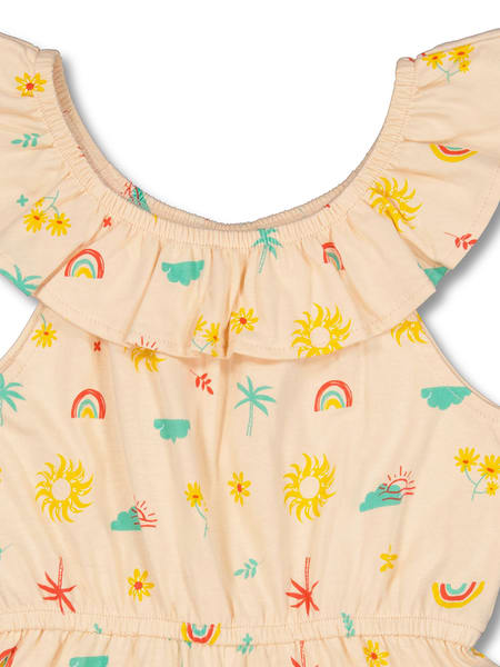 Light orange Toddler Girl Print Shortall | Best&Less™ Online