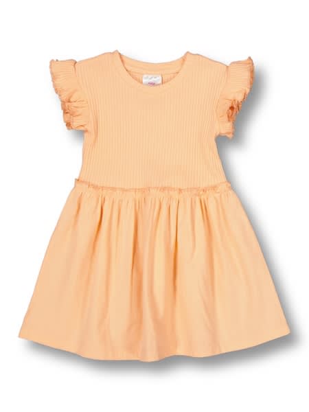Medium orange Toddler Girl Rib Cotton Poplin Dress | Best&Less™ Online
