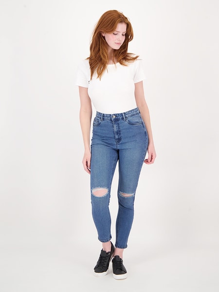 Womens Skinny High Rise Jean