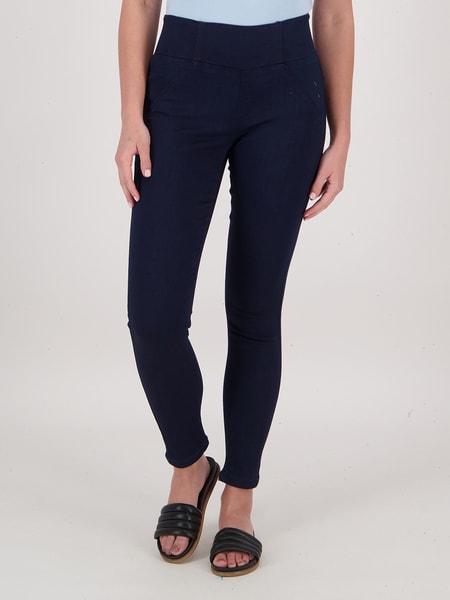 Women's Cotton Blend Capri Jeggings Stretchy Skinny Pants Jeans Leggings