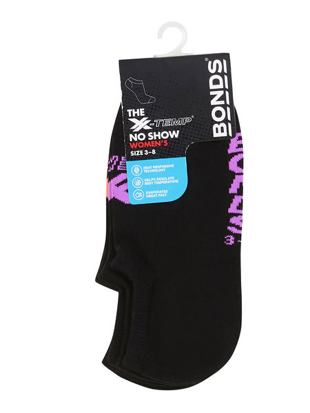X-Temp No Show 3 Pack Bonds Socks