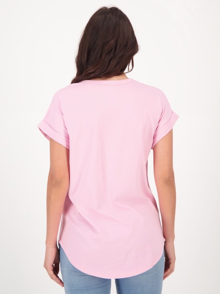 Light pink Womens Australian Cotton Longline Tee | Best&Less™ Online