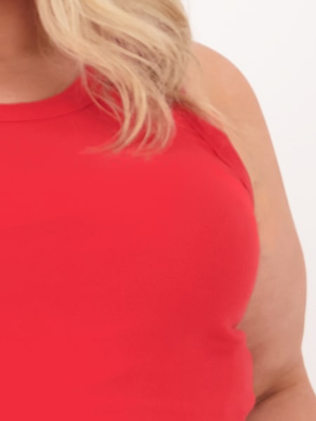 Red Womens Plus Size Tees Tops