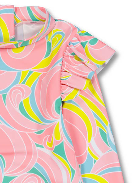 Multi colour Toddler Girl Print Long Sleeve Paddlesuit | Best&Less™ Online