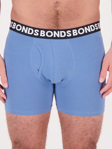 Bonds Men's Everyday Trunk 3 Pack Blue