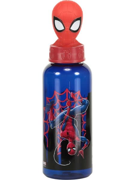 Printed Water Bottle - Red/Spider-Man - Kids