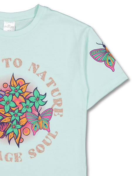 Girls Embroidered Oversized T-Shirt