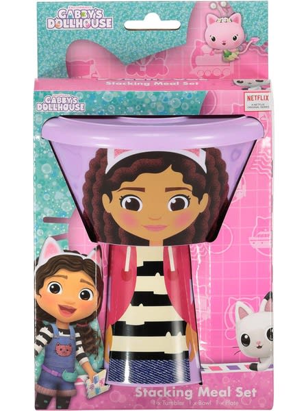 Gabbys Dollhouse  3-Piece Stacking Meal Set