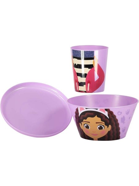 Gabbys Dollhouse  3-Piece Stacking Meal Set