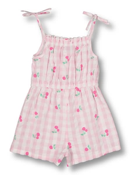 Light pink Toddler Girl Print Shortall | Best&Less™ Online
