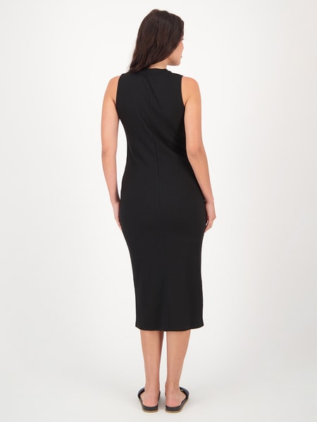 Black Womens Ribbed Midi Dress | Best&Less™ Online