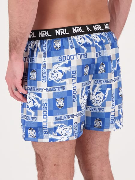 Bulldogs NRL Adult Boxer Shorts