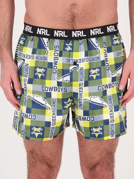 Navy blue Cowboys NRL Adult Boxer Shorts | Best&Less™ Online