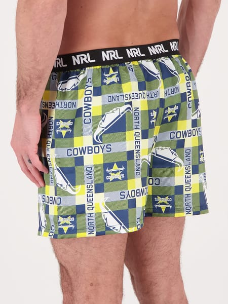Navy blue Cowboys NRL Adult Boxer Shorts | Best&Less™ Online