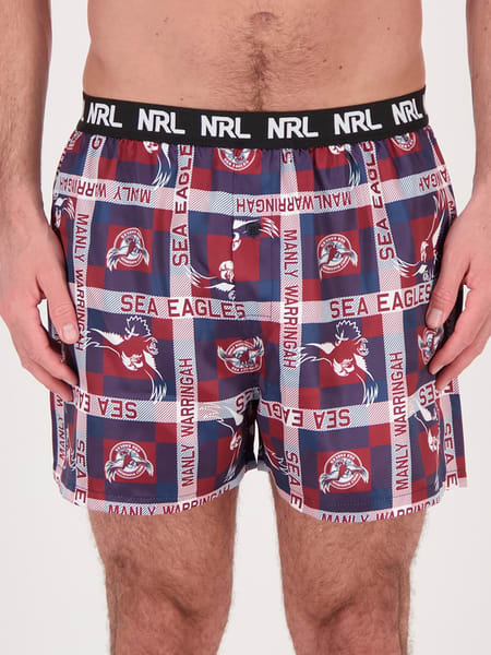 Manly Sea Eagles NRL Adult Boxer Shorts