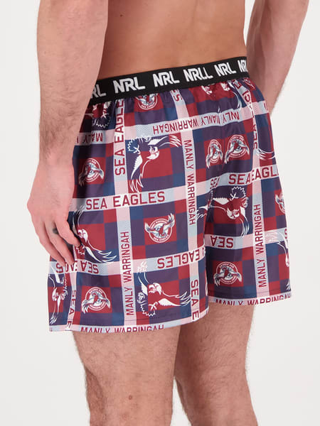 Manly Sea Eagles NRL Adult Boxer Shorts