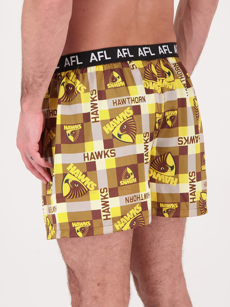 Hawthorn Hawks AFL Adult Boxer Shorts