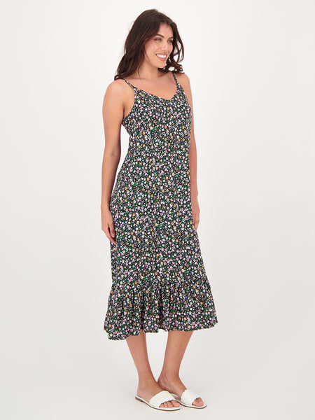 Womens Slip Dress With Frill