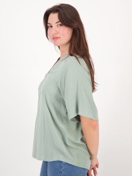 Light green Womens Textured V Neck Top | Best&Less™ Online
