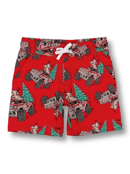 Toddler Boys Christmas Knit Shorts