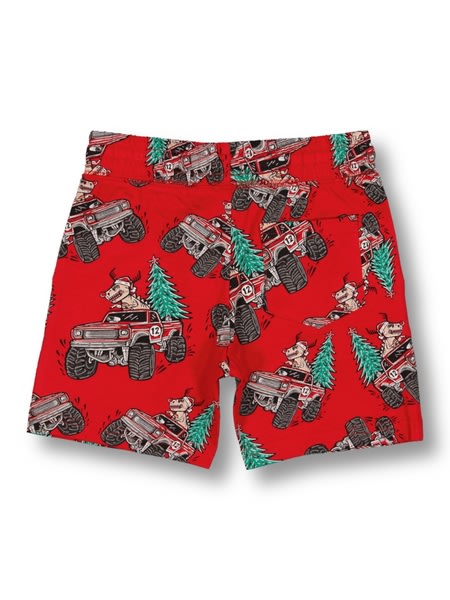 Toddler Boys Christmas Knit Shorts