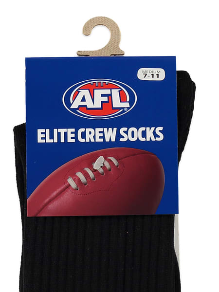 Collingwood AFL Adult Crew Socks