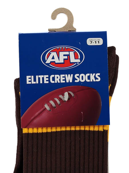 Hawthorn Hawks AFL Adult Crew Socks