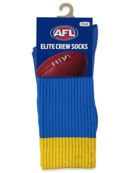 West Coast Eagles AFL Adult Crew Socks