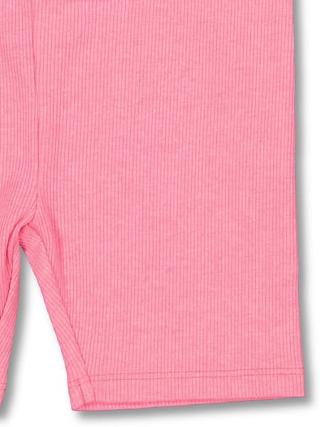 Shorts Helen Color Block Rosa Neon e Vermelho - Triple Under Varejo