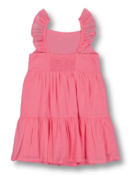 Bright pink Toddler Girl Strappy Frill Dress | Best&Less™ Online