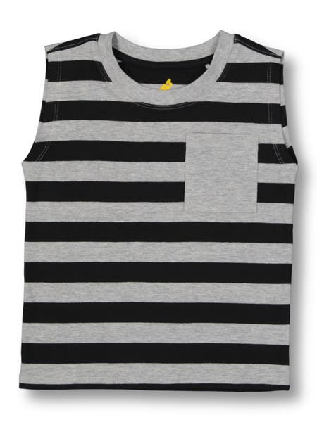 Toddler Boys Stripe Muscle Top