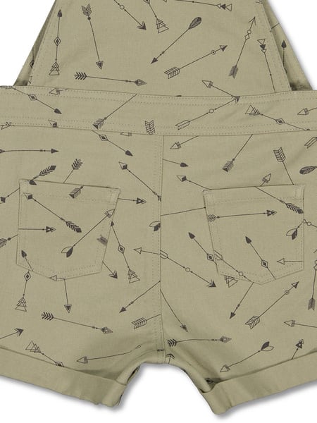 Baby Printed Drill Dungarees
