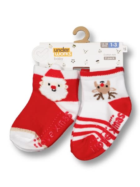 Baby Christmas Crew Socks