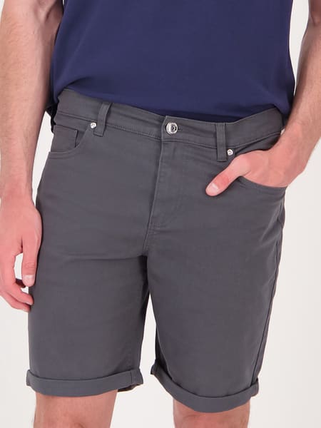 Dark grey Mens Slim Fit 5 Pocket Short | Best&Less™ Online