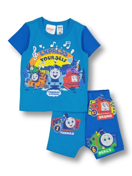 Bright blue Baby Thomas The Tank Engine Pyjamas | Best&Less™ Online