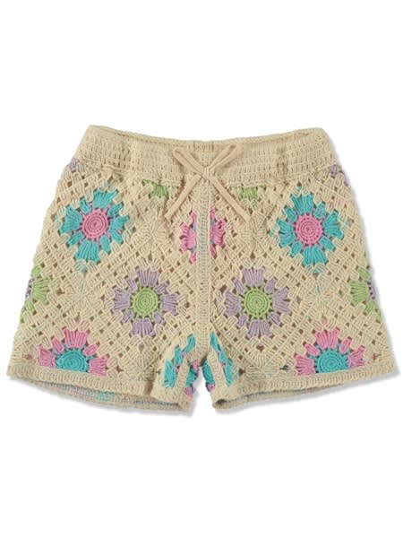 Multi colour Toddler Girl Crochet Knit Short | Best&Less™ Online