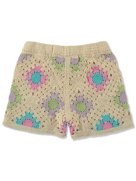 Toddler Girl Crochet Knit Short