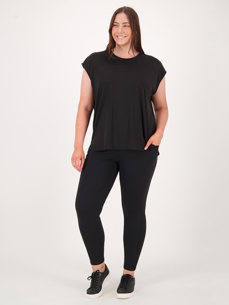 Womens Plus Size Active Extended Sleeve Tank